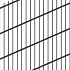 Dubbelstaafs gaasmat antraciet 200x200 cm
